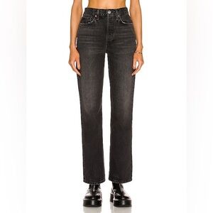 Re/Done 70s Bootcut Cropped  in washed in black